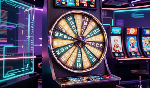 Dream Catcher Money Wheel im Cyberpunk-Studio mit Multiplikator-Segmenten