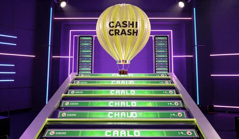 Cash or Crash Evolution Live Game mit Hei&szlig;luftballon und Multiplikator-Leiter